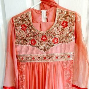Pink Indian Pakistani Dress Suit
